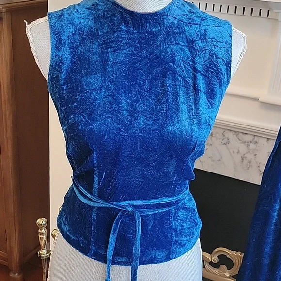 1960's Nelly De Grab Of New York Velvet Pant Set - Picture 2 of 10